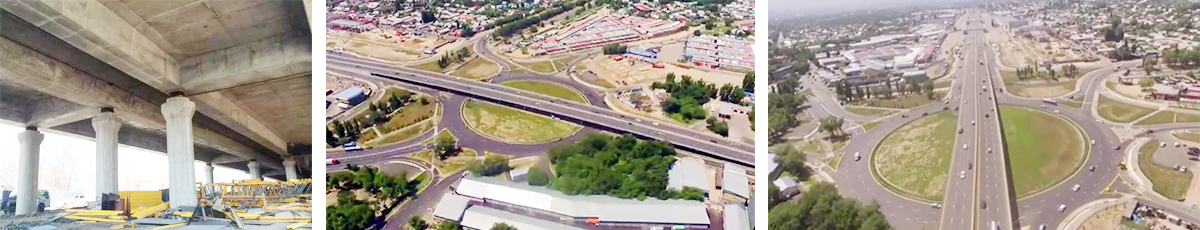 Anti-seismic viaduct in Almaty, Kazakhstan
