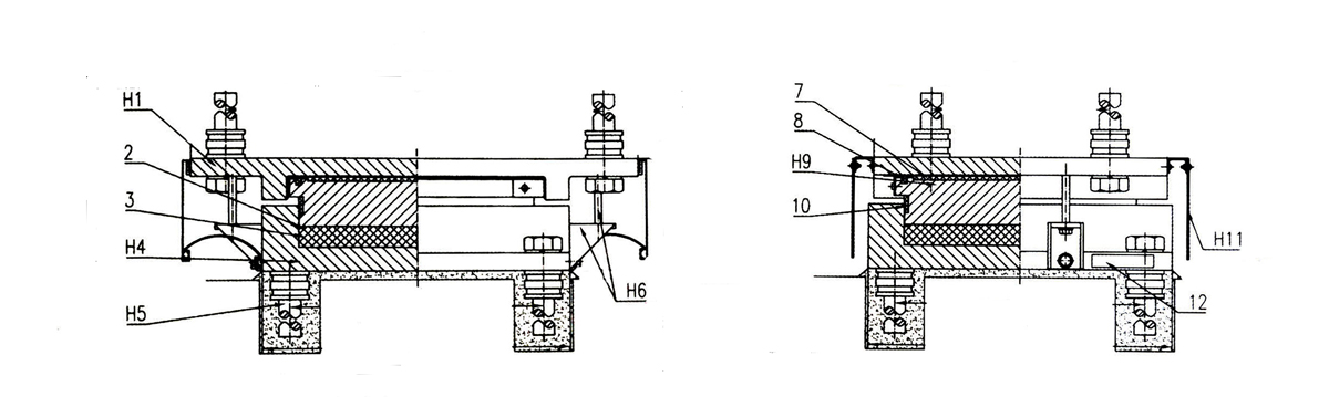 Rubber Pot Bearing For Railway