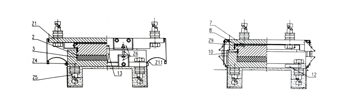 Rubber Pot Bearing For Railway