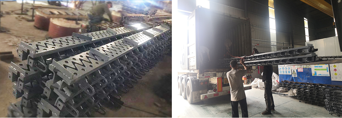 Finger expansion joint exported to Bangladesh