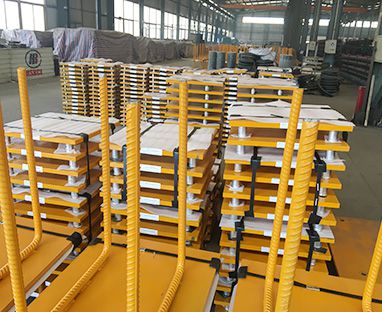 Storage area of finished steel plates