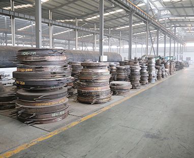 Storage area of rubber bridge bearing moulds