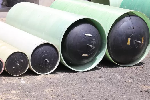 Rapid Pipeline Blocking Technique Using Inflatable Rubber Plugs in Sewer Repair